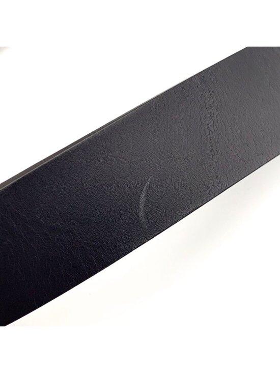 Gucci Interlocking Buckle Leather Black Belt Silver main image 10
